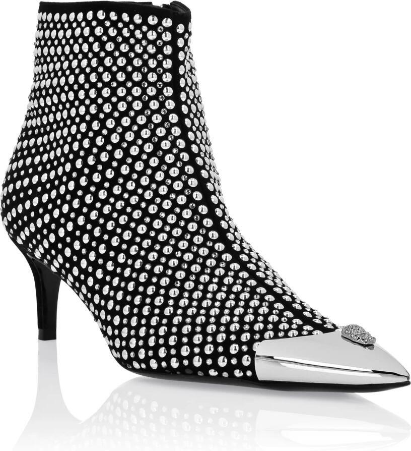 Philipp Plein Low Heel Enkellaarsjes Studs and Strass Skull - Foto 2