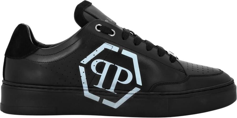 Philipp Plein Sneakers laag 'Hexagon' zwart wit