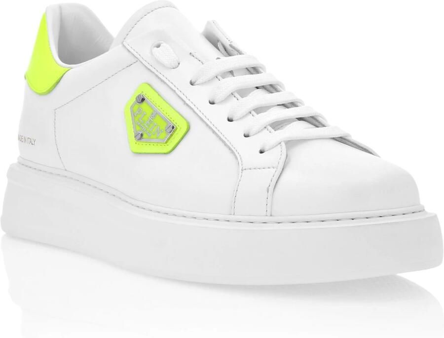 Philipp Plein Sneakers laag 'Titan' citroen wit - Foto 3