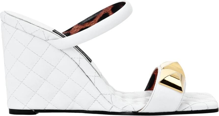 Philipp Plein Matelassé Wedge Sandals - Foto 3