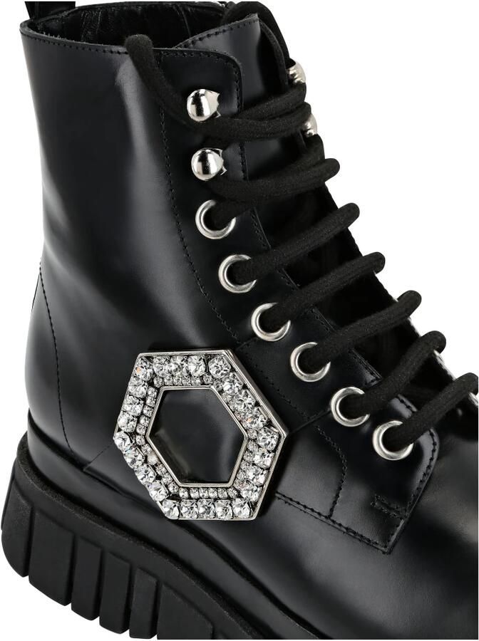 Philipp Plein Mid Flat Boots Hexagon - Foto 2