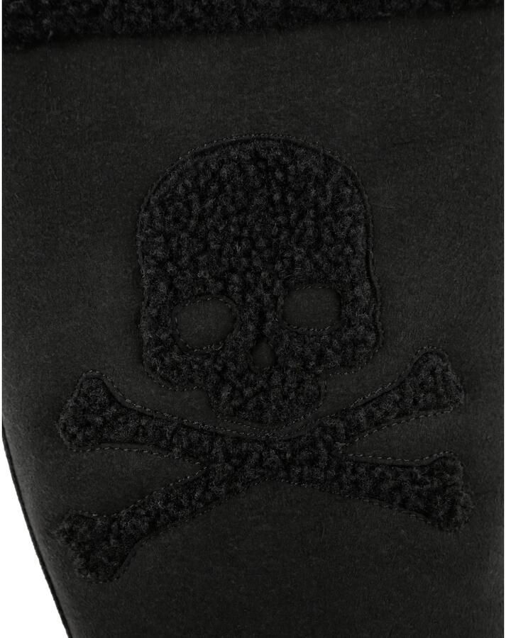 Philipp Plein Mid Flat Boots Skull Bones - Foto 2