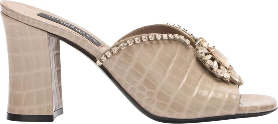 Philipp Plein Mid-Heel Platform Sandalen Broche Cocco