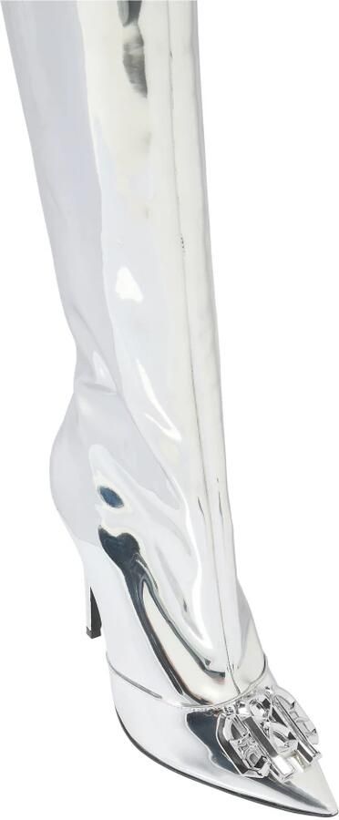 Philipp Plein Mirror Boots Hi-Heels Overknees Gothic