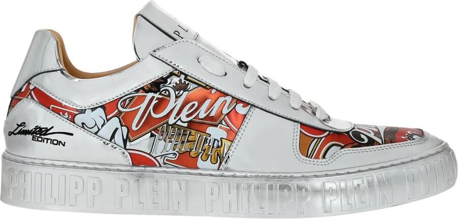 Philipp Plein Mirror Leather Low Top Sneakers Golden Eagle - Foto 2
