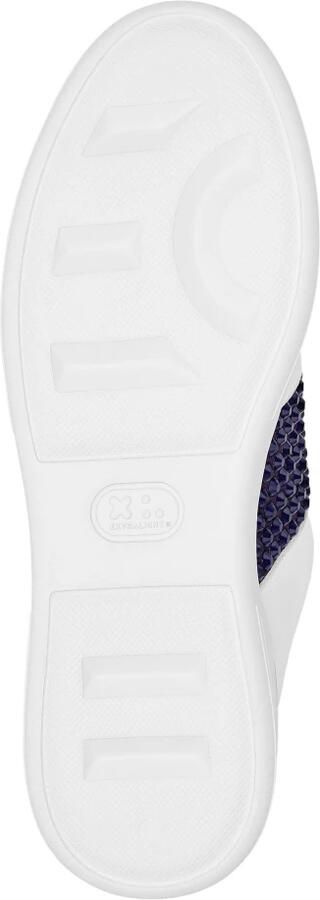 Philipp Plein Mix Leather Lo-Top Sneakers Crystal - Foto 2