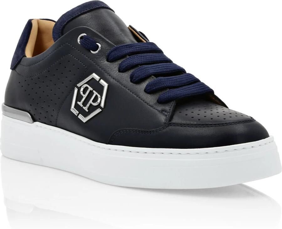 Philipp Plein Mix Leather Lo-Top Sneakers - Foto 2