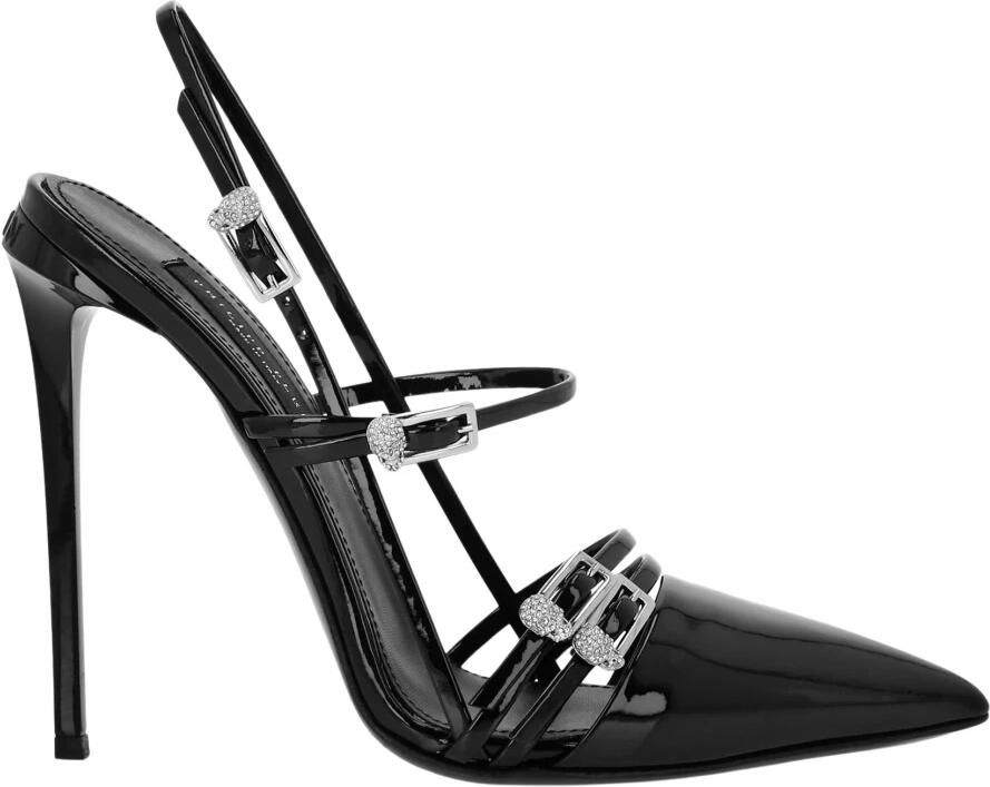 Philipp Plein Multi-Strap High-Heel Slingbacks 12 Skull