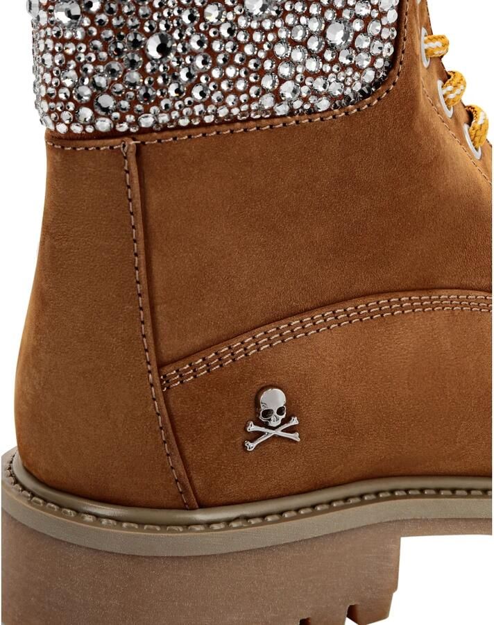 Philipp Plein Nabuk Laarzen Lage Platte Kristal The Hunter - Foto 2