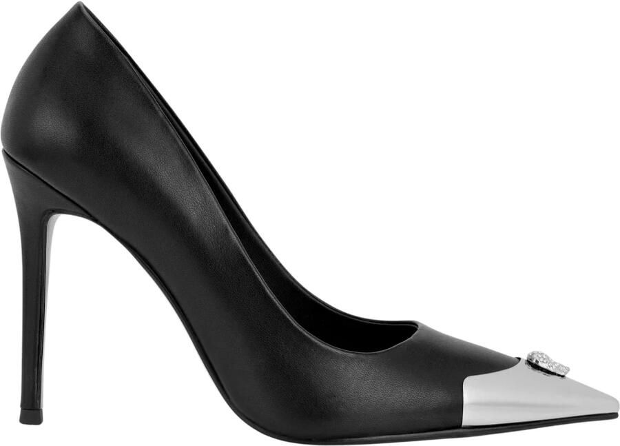 Philipp Plein Nappa Decollete Hi-Heels Pump H105 Skull Toe