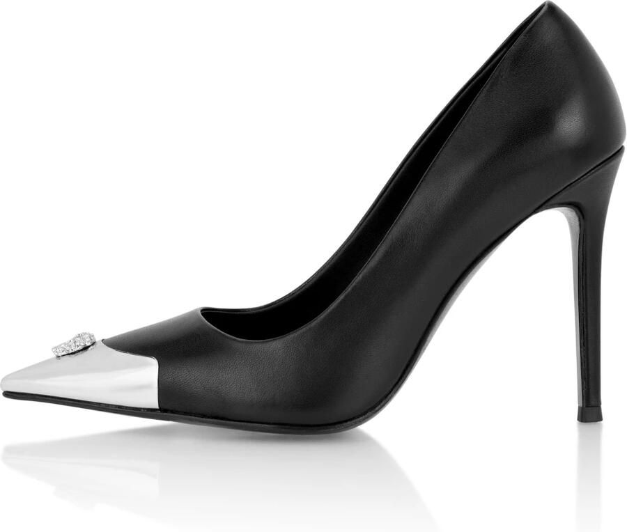 Philipp Plein Nappa Decollete Hi-Heels Pump H105 Skull Toe - Foto 2