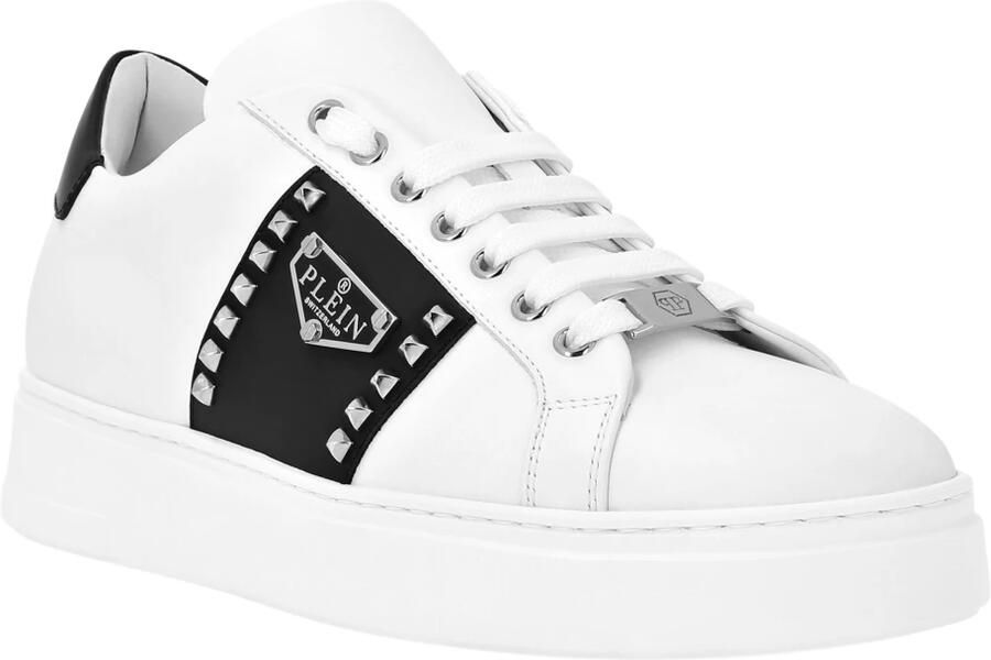 Philipp Plein Nappa Leather Lo-Top Sneakers Hexagon - Foto 3