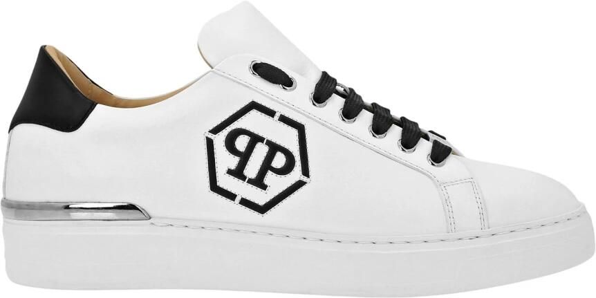 Philipp Plein Nappa Leather Lo-Top Sneakers Hexagon - Foto 2