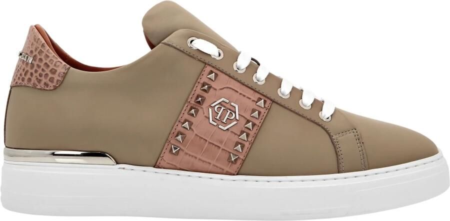 Philipp Plein Nappa Leather Lo-Top Sneakers