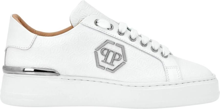 Philipp Plein Nappa Leather Lo-Top Sneakers Monogram - Foto 2