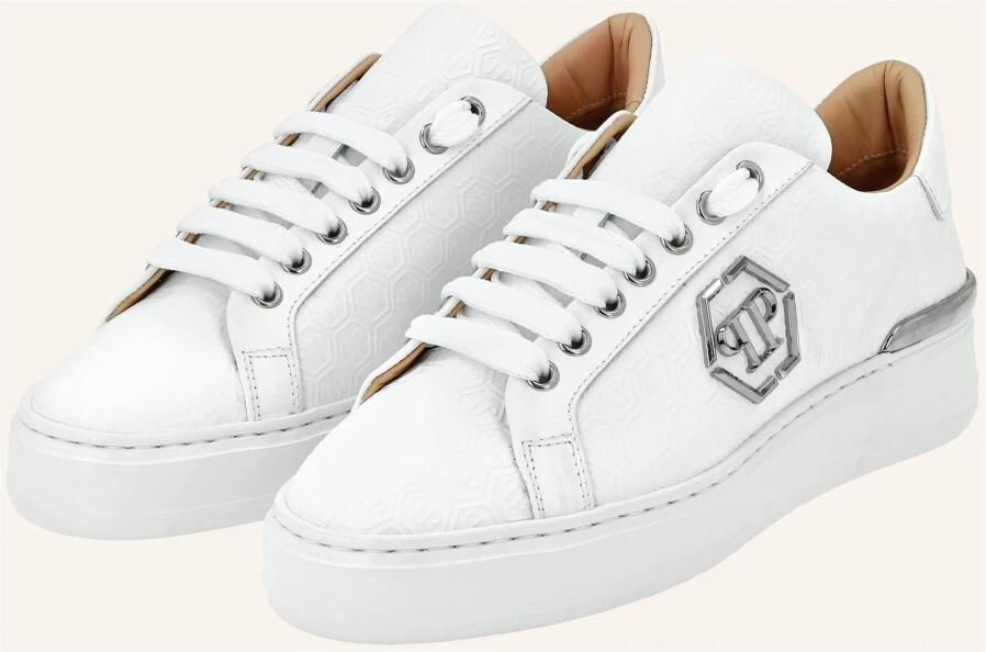 Philipp Plein Nappa Leather Lo-Top Sneakers Monogram