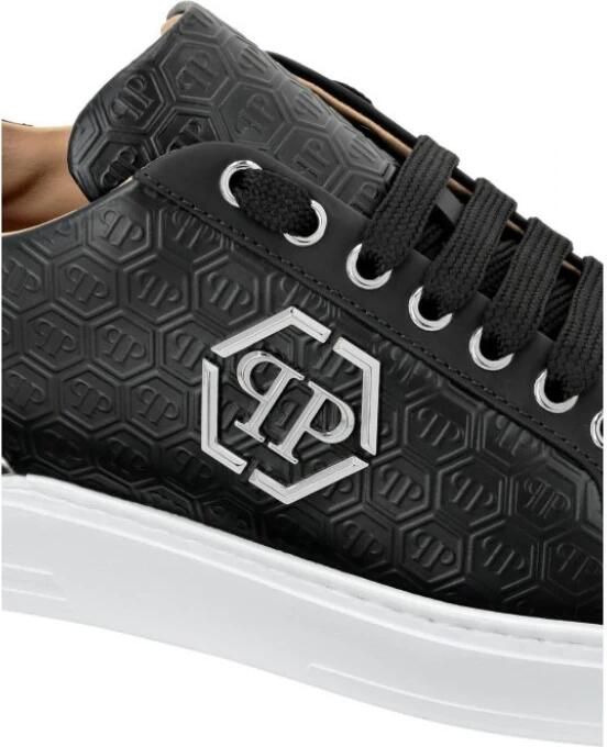Philipp Plein Nappa Leather Lo-Top Sneakers Monogram