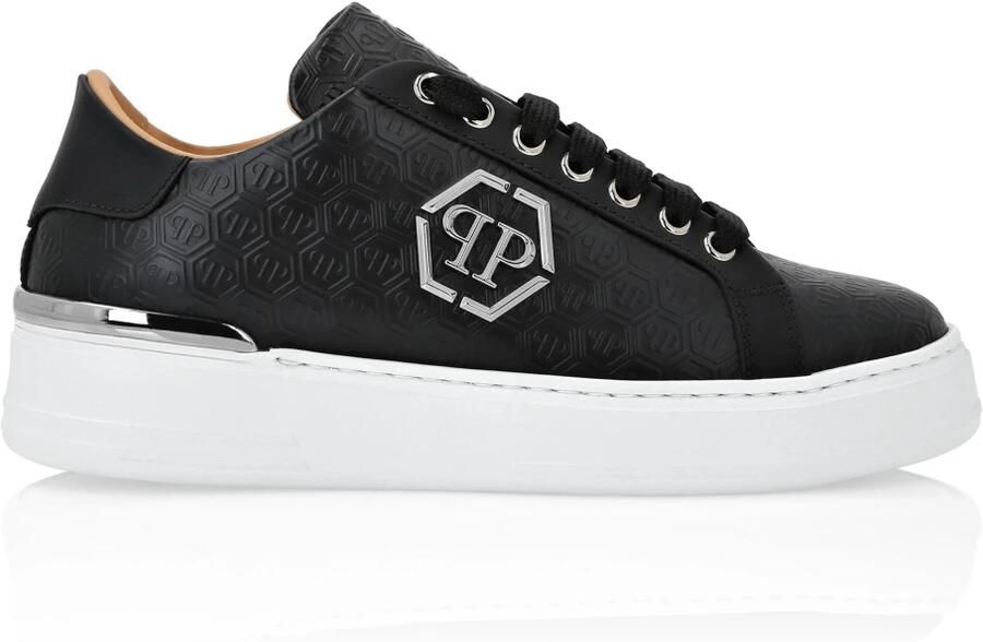 Philipp Plein Nappa Leather Lo-Top Sneakers Monogram