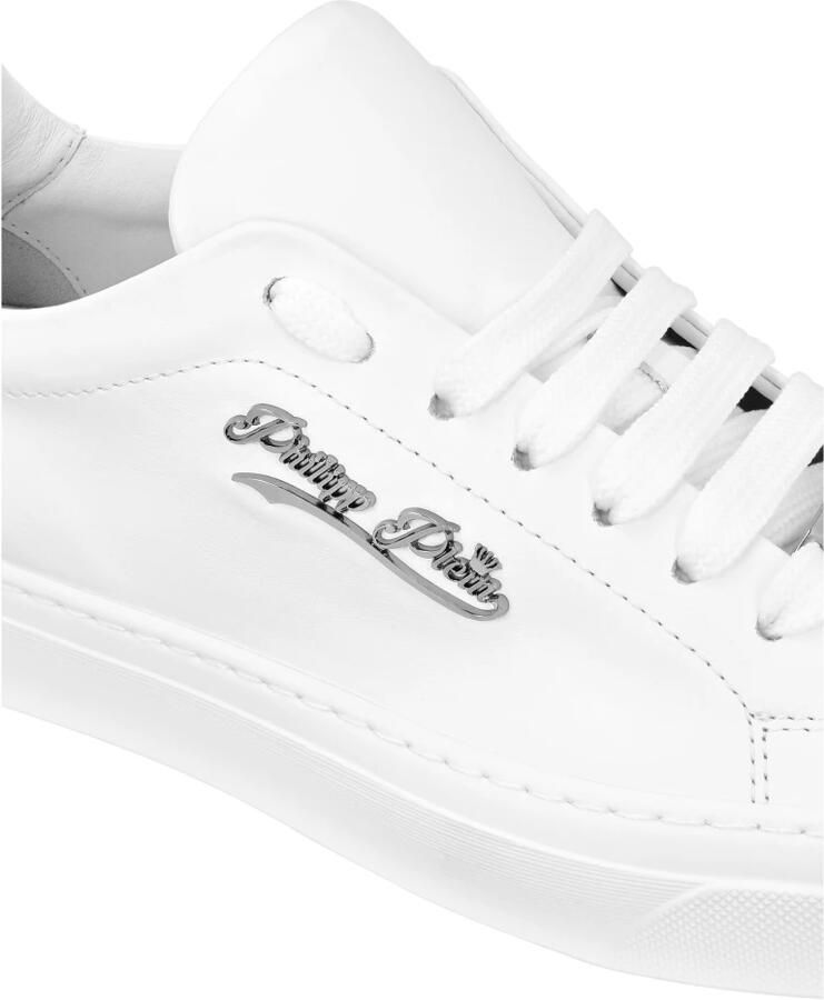 Philipp Plein Nappa Leather Lo-Top Sneakers Signature - Foto 2