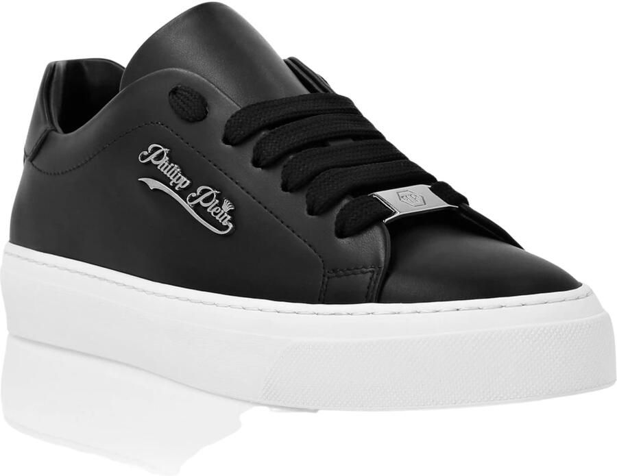 Philipp Plein Nappa Leather Lo-Top Sneakers Signature - Foto 3