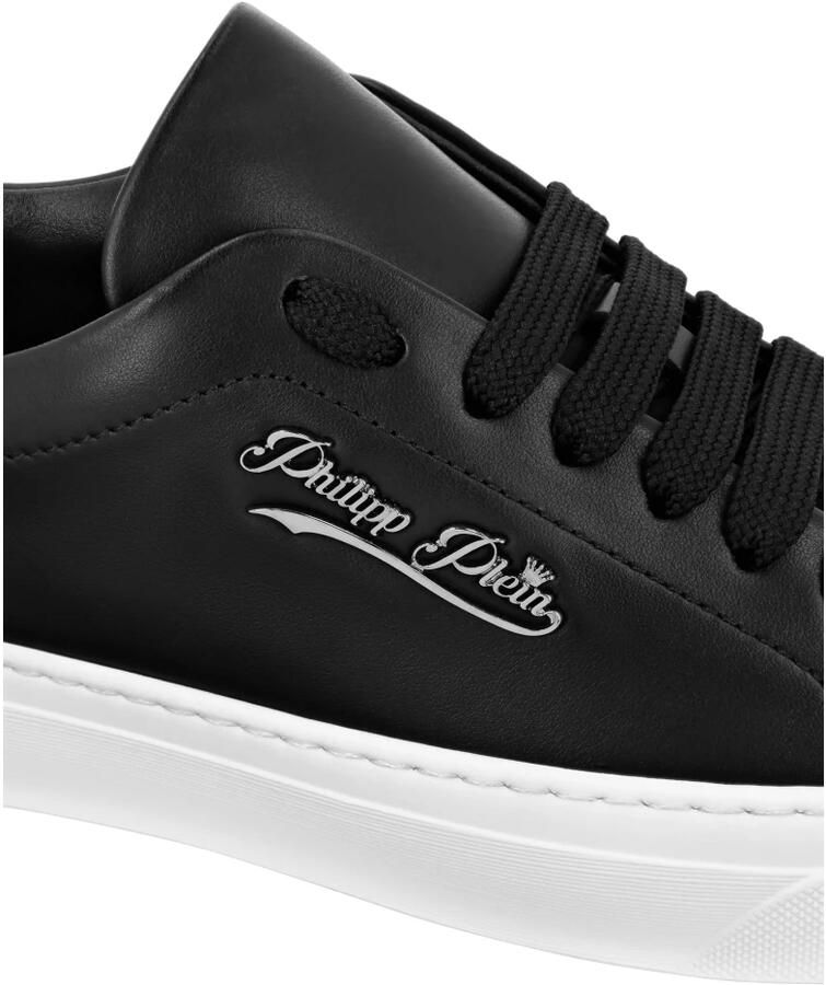 Philipp Plein Nappa Leather Lo-Top Sneakers Signature