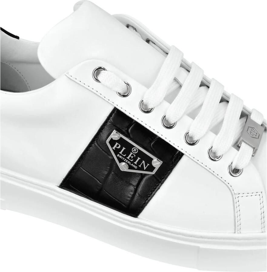 Philipp Plein Nappa Leather Lo-Top Sneakers Triangle - Foto 2