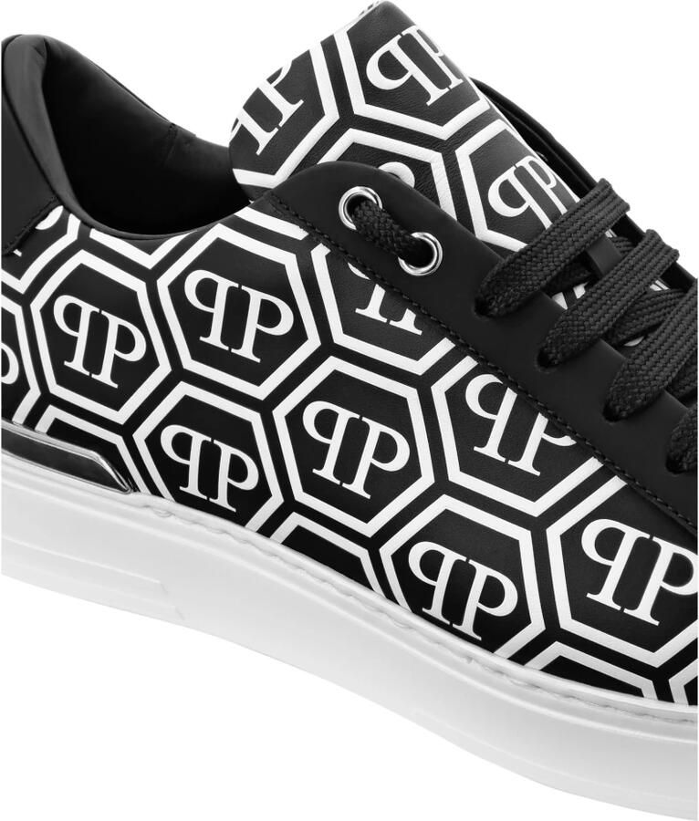 Philipp Plein Nappa Leather Low Top Sneakers Big Monogram