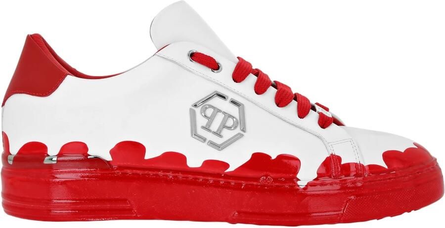 Philipp Plein Nappa Leather Low Top Sneakers Carson Paint - Foto 2