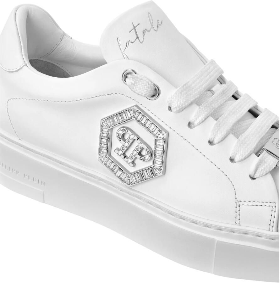 Philipp Plein Nappa Leather Low Top Sneakers Crystal Fatale