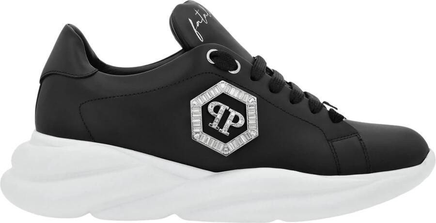 Philipp Plein Nappa Leather Runner Crystal Fatale