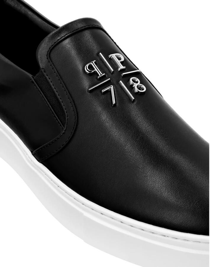 Philipp Plein Nappa Leder Instapper Driehoek Logo - Foto 2