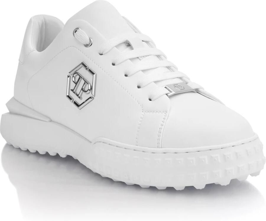 Philipp Plein Nappa Leder Lage Sneakers Hexagon