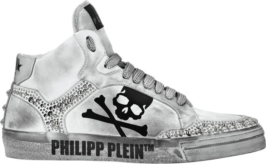 Philipp Plein Nappa Lederen Hi-Top Sneakers Studs Retrokickz TM - Foto 2