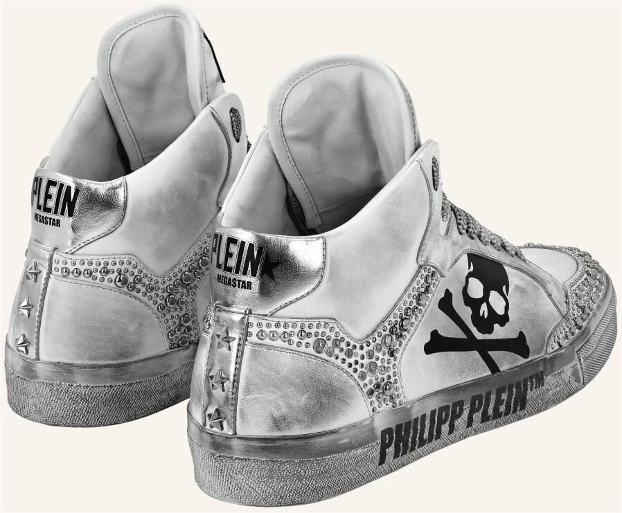 Philipp Plein Nappa Lederen Hi-Top Sneakers Studs Retrokickz TM - Foto 3