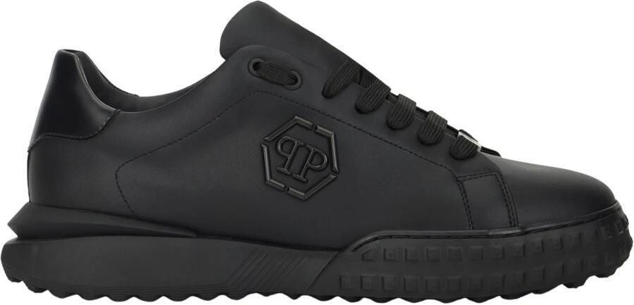 Philipp Plein Nappa Leather Low-Top Sneakers Hexagon