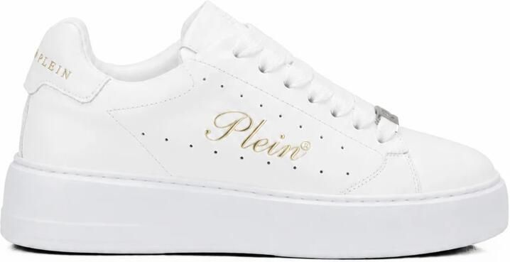 Philipp Plein Nappa Leren Lage Sneakers Signature