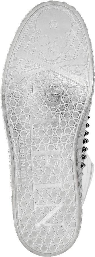 Philipp Plein Nappa Leren Mid-Top Sneakers Studs - Foto 2
