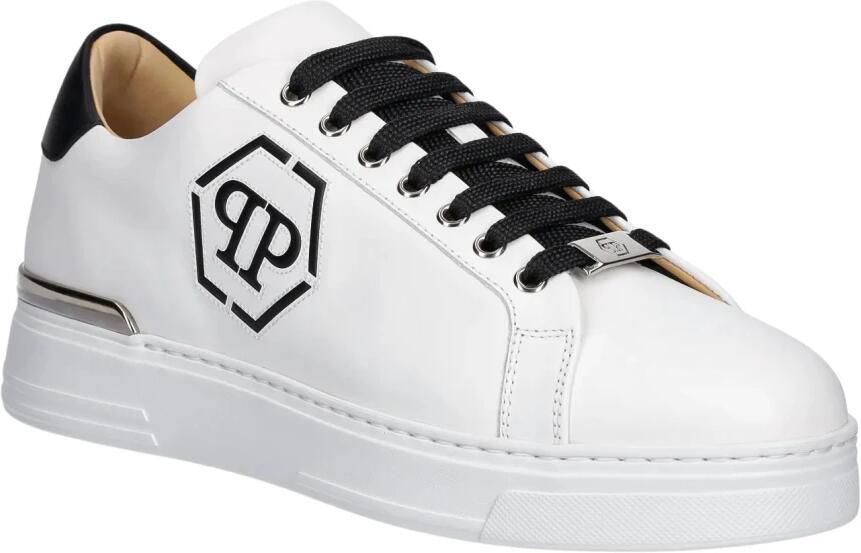 Philipp Plein Nappa Lo-Top Hexagon Sneakers