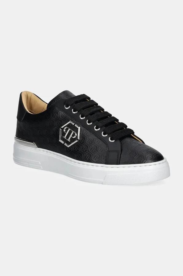 Philipp Plein Nappa Leather Lo-Top Sneakers Monogram - Foto 2