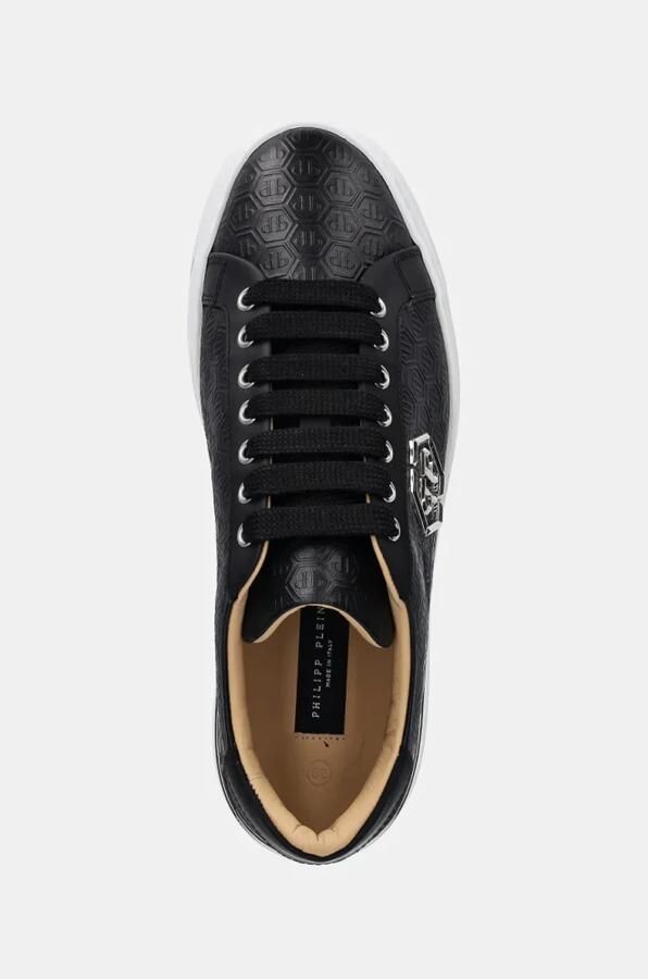 Philipp Plein Nappa Leather Lo-Top Sneakers Monogram - Foto 4