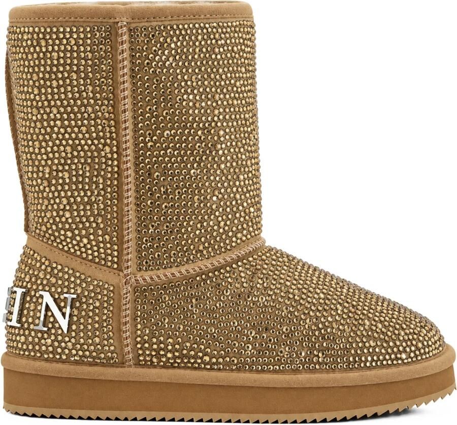 Philipp Plein Nep suede winterlaarzen Strass