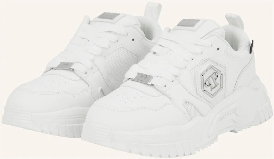 Philipp Plein Witte Chunky Sneakers met Hexagon Detail - Foto 4
