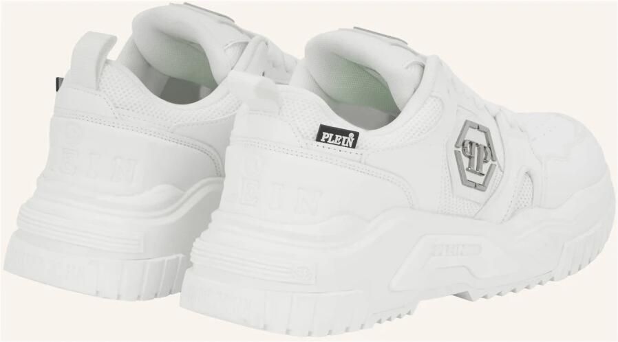 Philipp Plein Witte Chunky Sneakers met Hexagon Detail - Foto 5