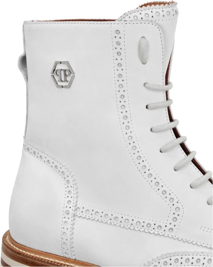 Philipp Plein Nubuck Boots Mid Flat Hexagon