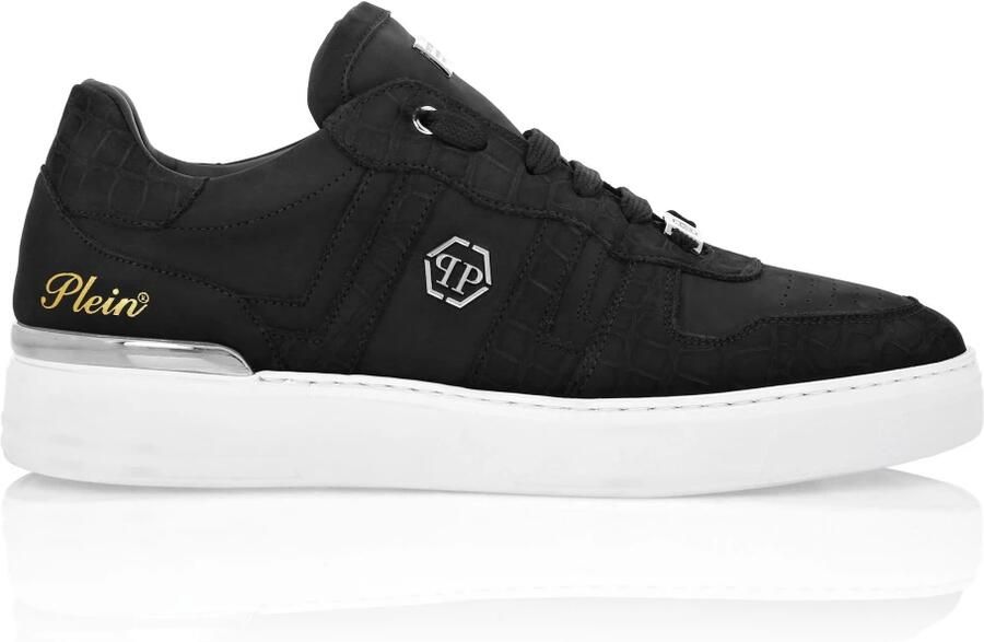 Philipp Plein Nubuck Low Top Sneakers Cocco