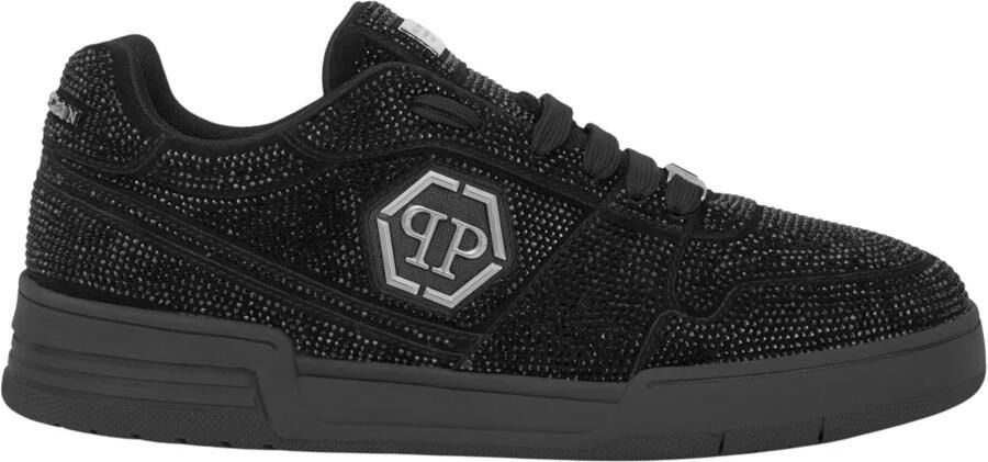 Philipp Plein Sneakers laag zwart zilver wit