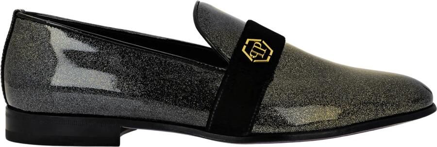 Philipp Plein Patent Leather Loafers Hexagon