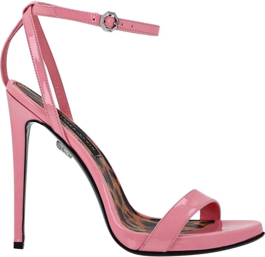 Philipp Plein Patentleren Sandalen met Hoge Hak