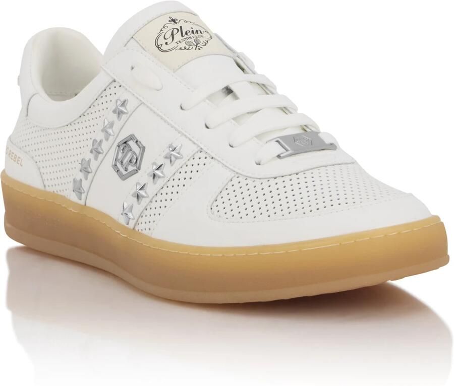 Philipp Plein Perforated Leather Sneakers Retro Rebel - Foto 3