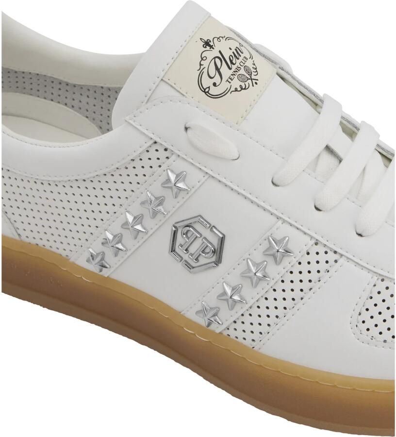 Philipp Plein Perforated Leather Sneakers Retro Rebel - Foto 2
